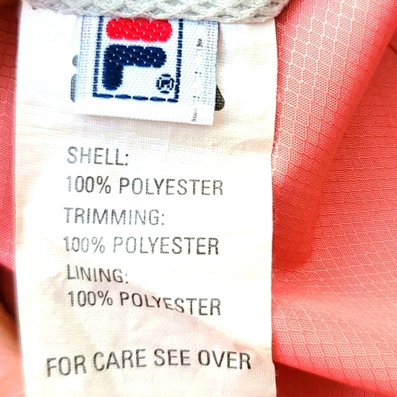 Plus Size 44 Fila Full Zip Windbreaker - Picture 10 of 11